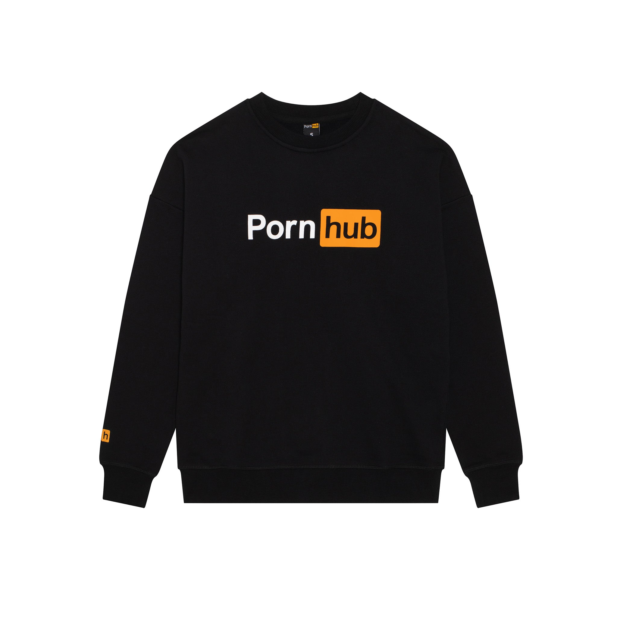 Black Classic Logo Crewneck