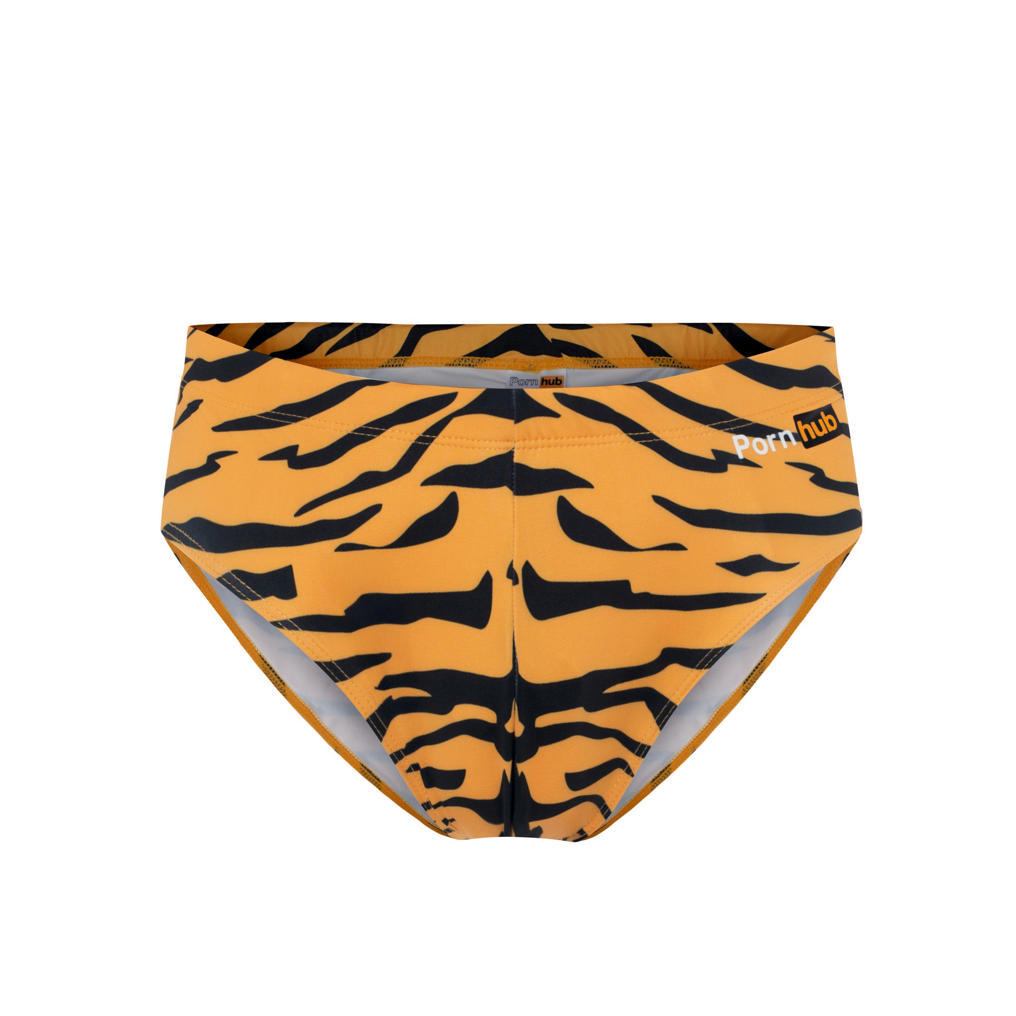 Tiger Print Swim Briefs