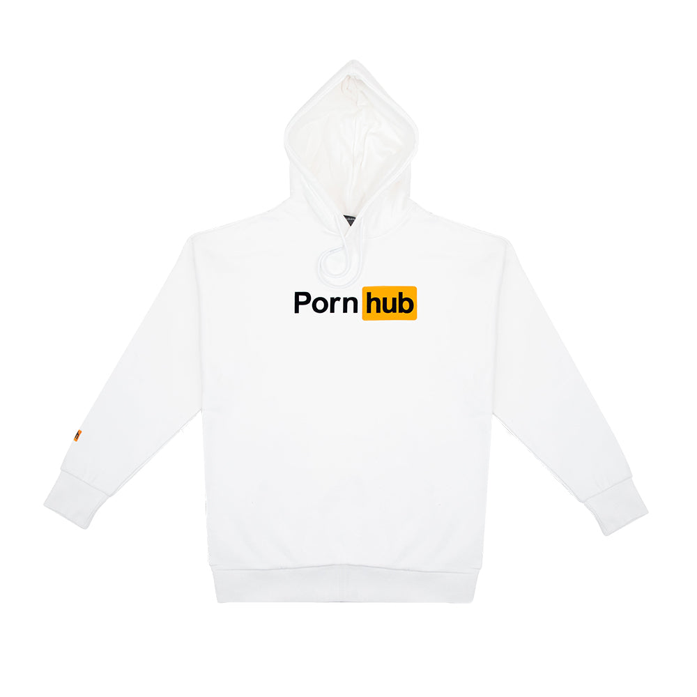 White Classic Logo Hoodie